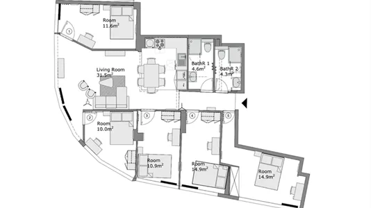 Rooms in Marseille 6ème arrondissement - photo 9