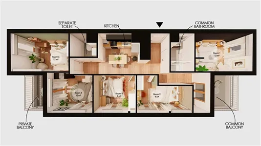 Rooms in Bordeaux - photo 9