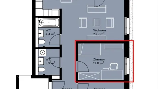 Rooms in Affoltern - photo 5