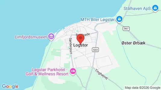 Houses for rent i Løgstør - kort over placeringen