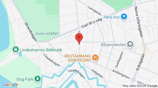 Apartments for rent i Landskrona - kort over placeringen