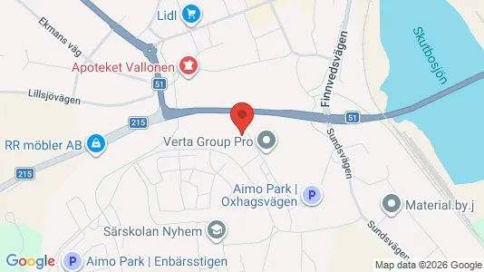 Apartments for rent i Finspång - kort over placeringen