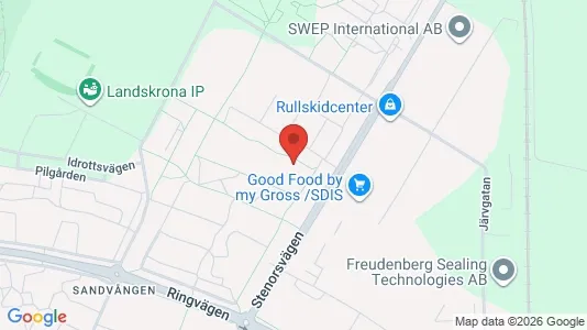 Apartments for rent i Landskrona - kort over placeringen