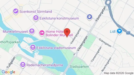 Apartments for rent i Eskilstuna - kort over placeringen