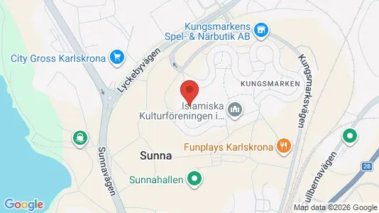 Apartments for rent i Karlskrona - kort over placeringen
