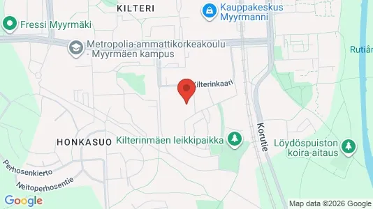 Apartments for rent i Vantaa - kort over placeringen