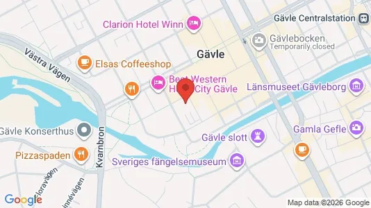 Apartments for rent i Gävle - kort over placeringen