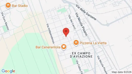 Apartments for rent i Viareggio - kort over placeringen