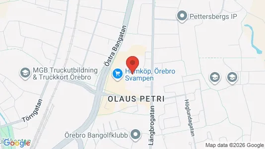 Apartments for rent i Örebro - kort over placeringen