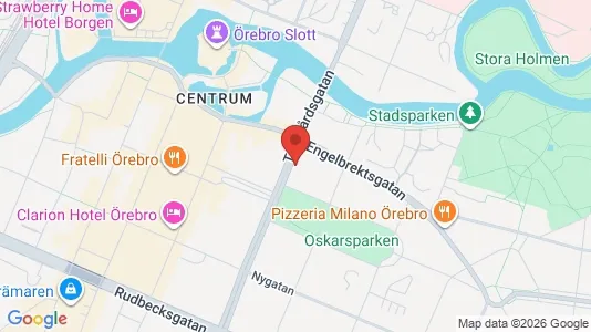 Apartments for rent i Örebro - kort over placeringen