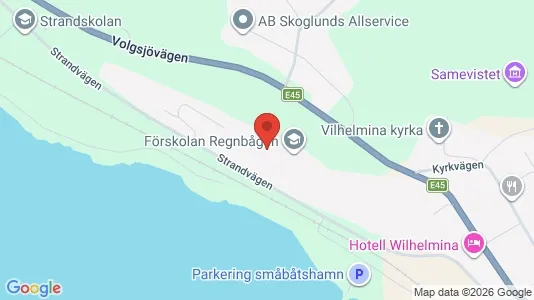 Apartments for rent i Vilhelmina - kort over placeringen