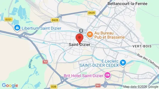 Apartments for rent i Saint-Dizier - kort over placeringen