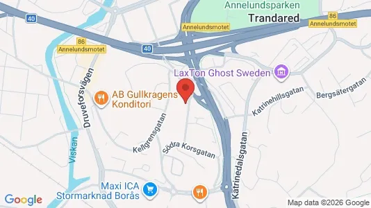 Apartments for rent i Borås - kort over placeringen