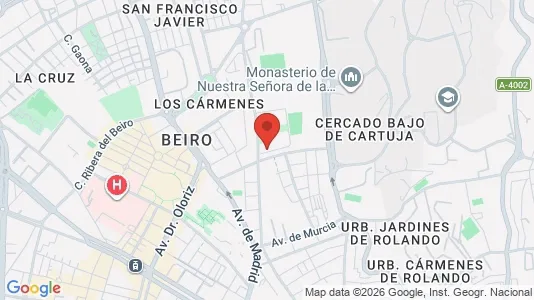 Apartments for rent i Granada - kort over placeringen
