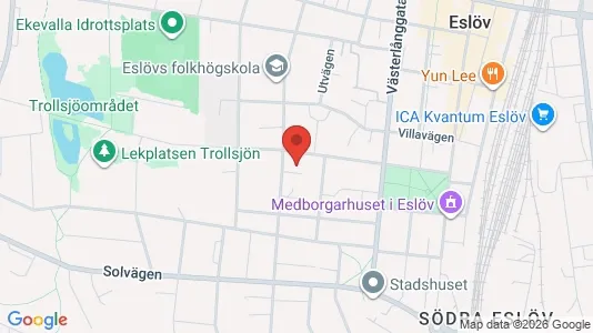 Apartments for rent i Eslöv - kort over placeringen