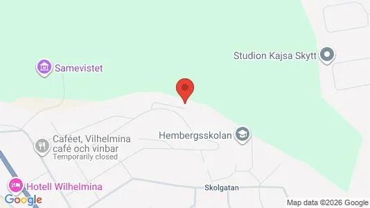 Apartments for rent i Vilhelmina - kort over placeringen