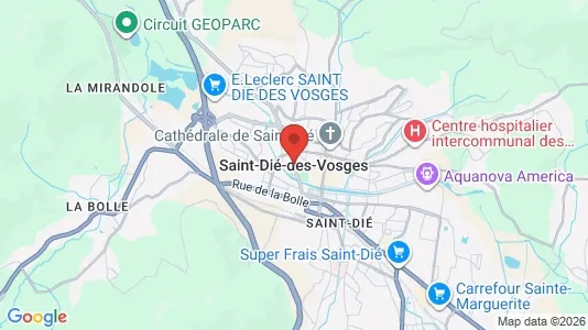 Apartments for rent i Saint-Dié-des-Vosges - kort over placeringen