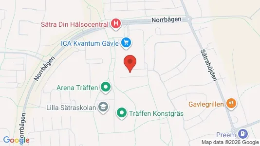 Apartments for rent i Gävle - kort over placeringen