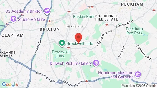 Houses for rent i London SE24 - kort over placeringen