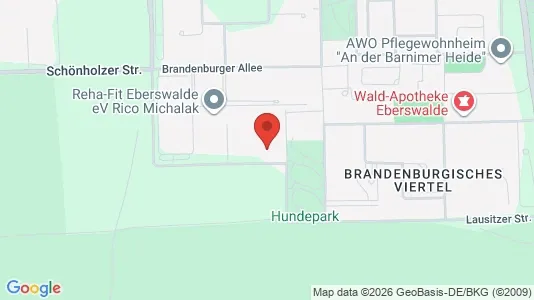 Apartments for rent i Barnim - kort over placeringen