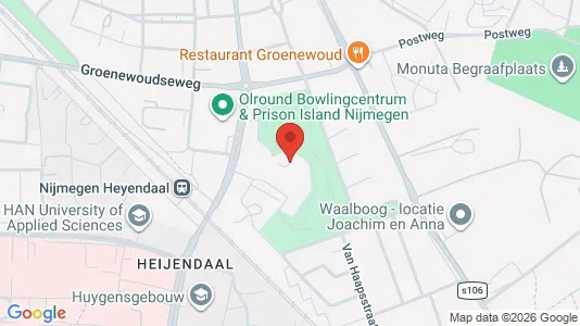 Rooms for rent i Nijmegen - kort over placeringen