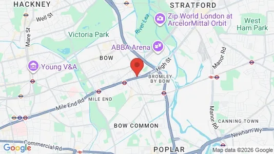 Houses for rent i London E3 - kort over placeringen