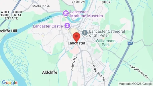 Rooms for rent i Lancaster - Lancashire - kort over placeringen