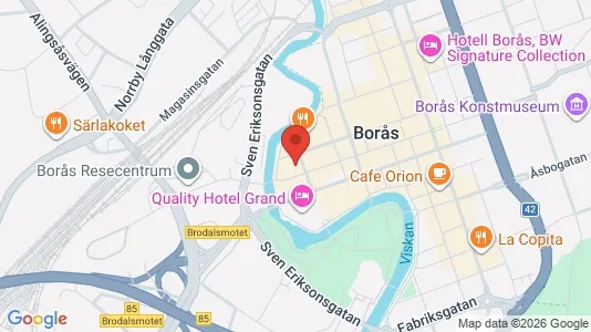 Apartments for rent i Borås - kort over placeringen