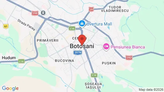 Apartments for rent i Botoşani - kort over placeringen