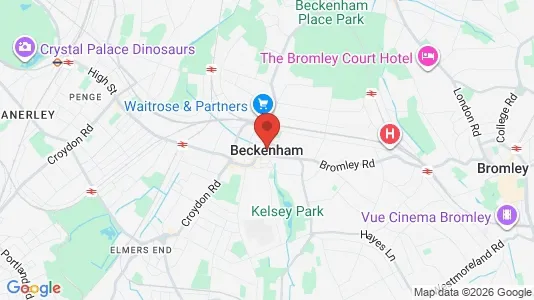 Houses for rent i Beckenham - Kent - kort over placeringen