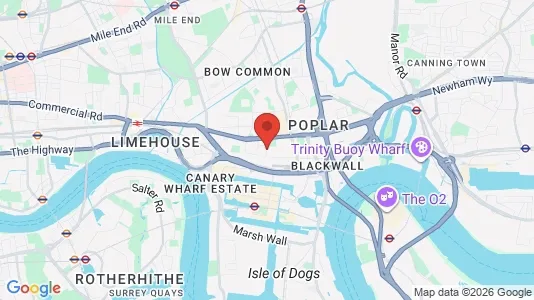 Apartments for rent i London E14 - kort over placeringen