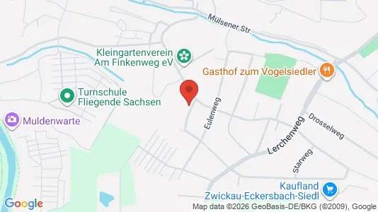 Apartments for rent i Zwickau - kort over placeringen