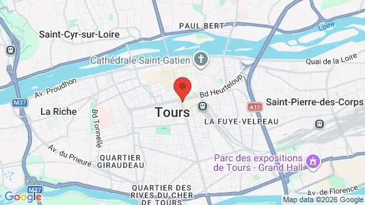 Houses for rent i Tours - kort over placeringen