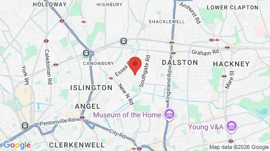 Apartments for rent i London N1 - kort over placeringen
