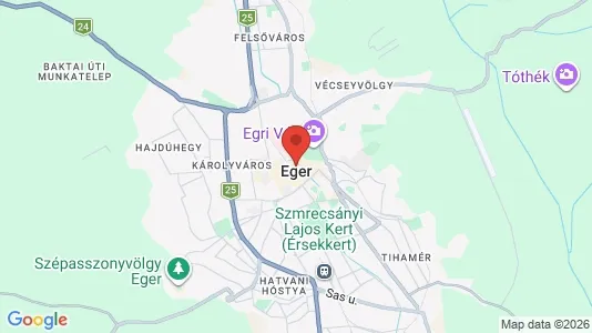 Apartments for rent i Egri - kort over placeringen