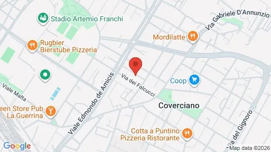 Apartments for rent i Florence - kort over placeringen