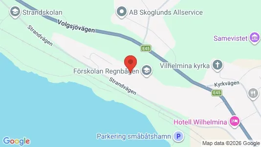 Apartments for rent i Vilhelmina - kort over placeringen