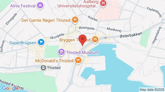 Apartments for rent i Thisted - kort over placeringen
