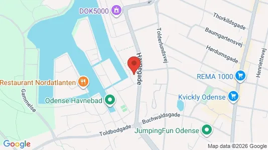 Apartments for rent i Odense C - kort over placeringen