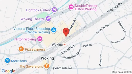 Apartments for rent i Woking - Surrey - kort over placeringen