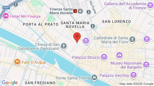 Apartments for rent i Florence - kort over placeringen