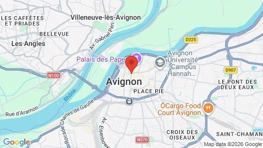Houses for rent i Avignon - kort over placeringen