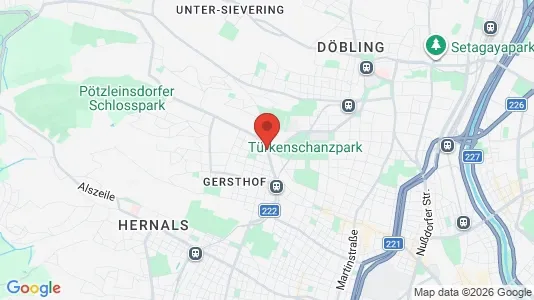Apartments for rent i Wien Währing - kort over placeringen