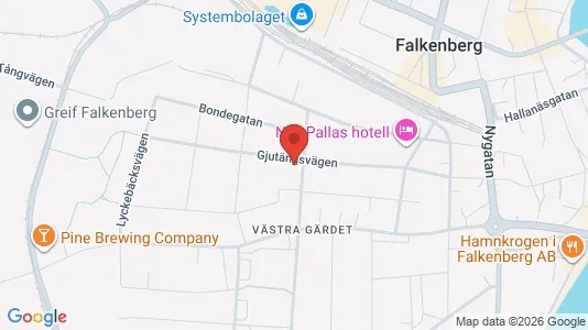 Apartments for rent i Falkenberg - kort over placeringen