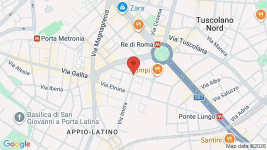 Apartments for rent i Roma Municipio VII – Appio-Latino/Tuscolano/Cinecittà - kort over placeringen