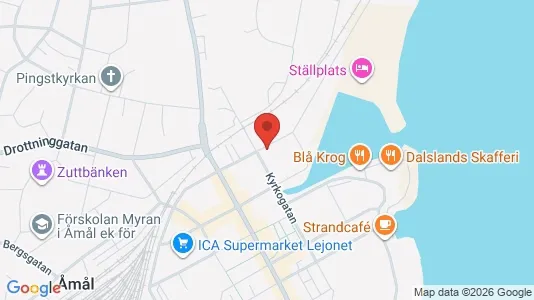 Apartments for rent i Åmål - kort over placeringen