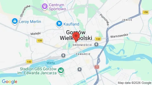 Houses for rent i Gorzów wielkopolski - kort over placeringen
