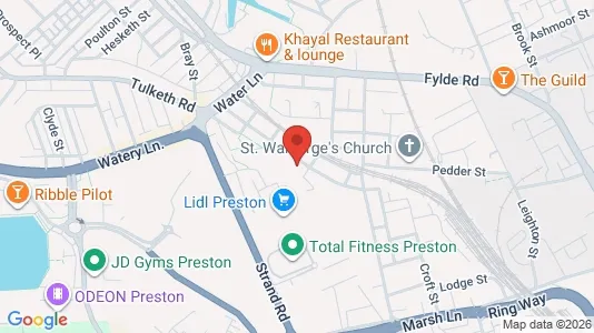 Apartments for rent i Preston - Lancashire - kort over placeringen