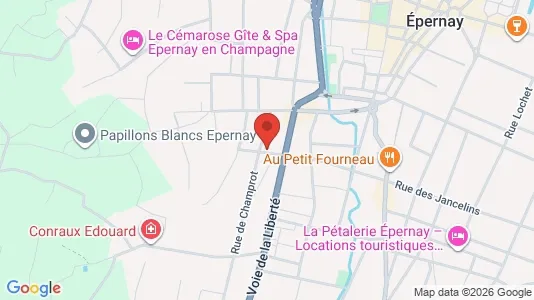 Apartments for rent i Épernay - kort over placeringen