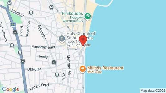 Apartments for rent i Larnaca - kort over placeringen